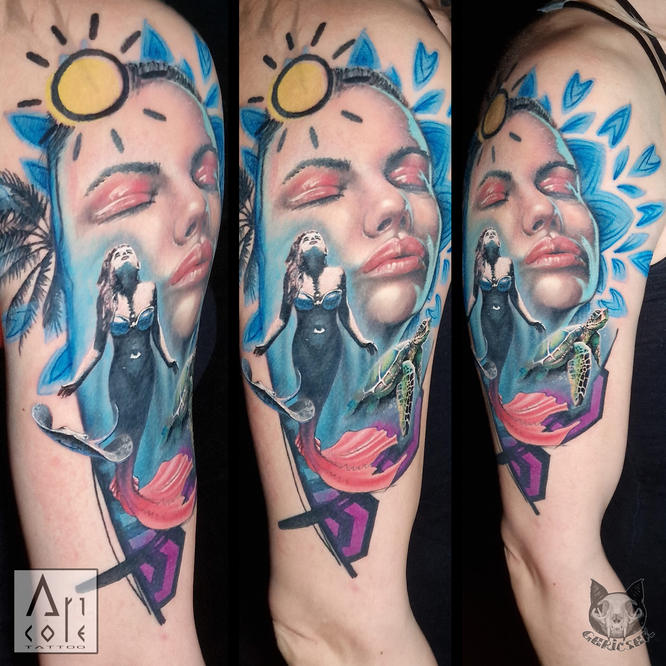Női portré a mélyből